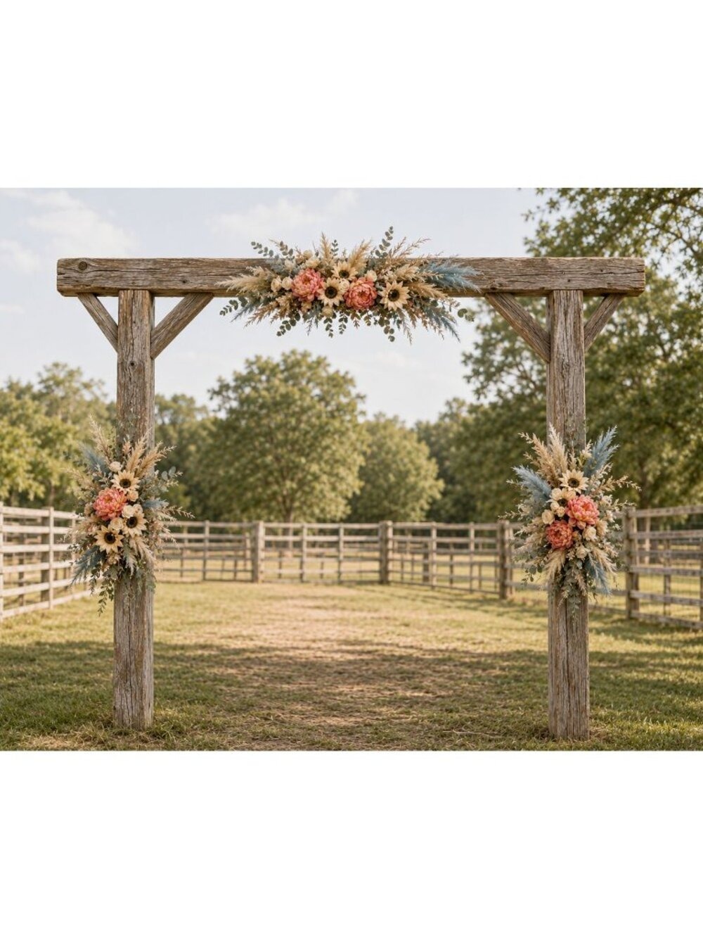 90 Stem Mixed Dried Grass Bundle, 16 Inch Neutral Vase Filler, Boho Wedding and - Picture 8 of 9